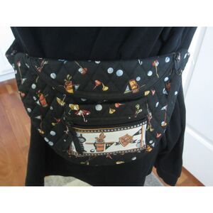 NEW ADORABLE QUILTED  GOLF WAIST PACK ADJUSTABLE BELT BY NAPLES BAG CO. FLORIDA
